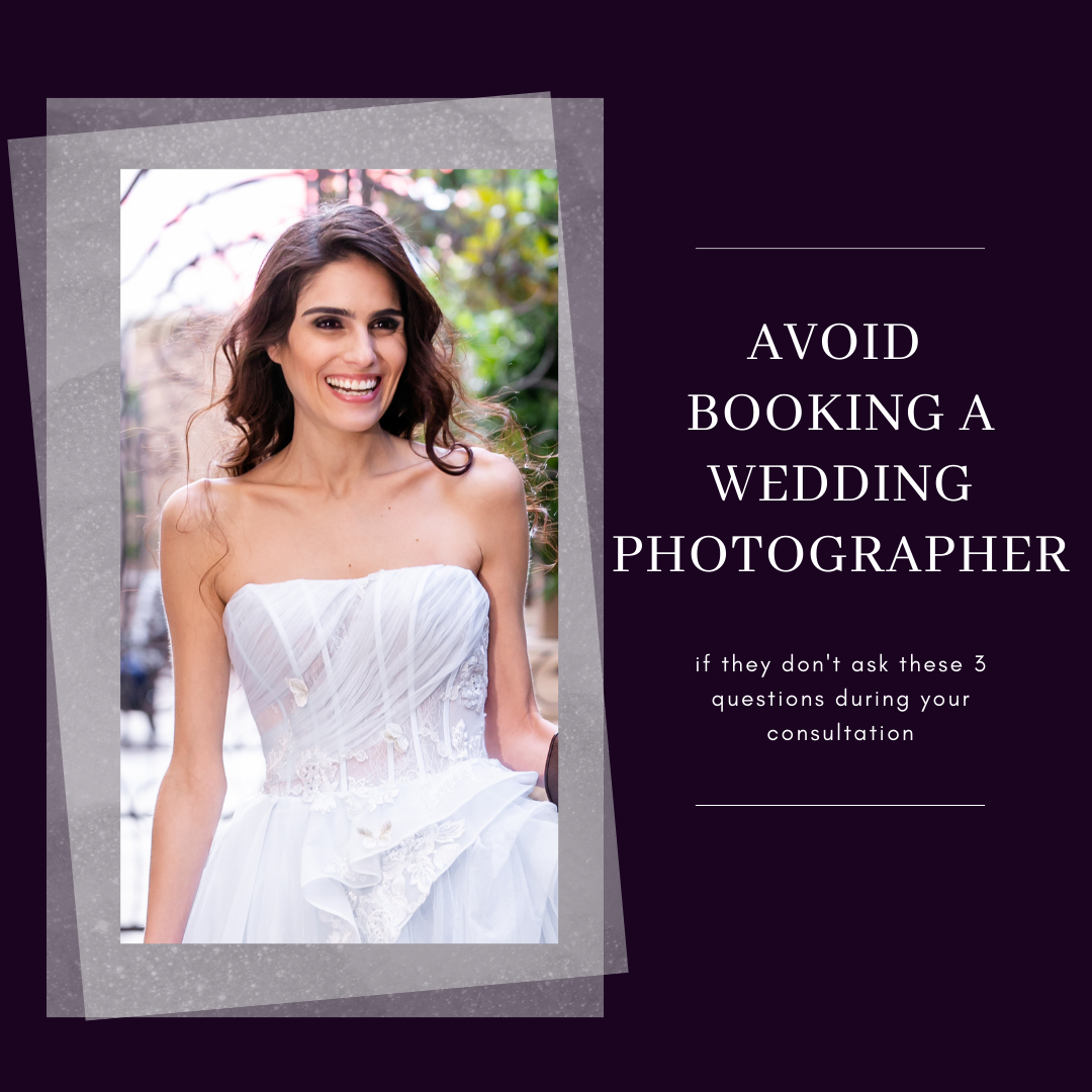 Avoid Booking a Wedding Photographer